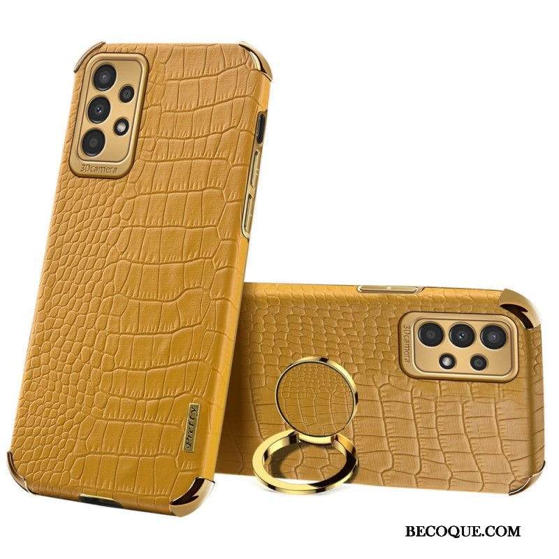 Case Samsung Galaxy A13 Krokotiiliefekti Renkaalla