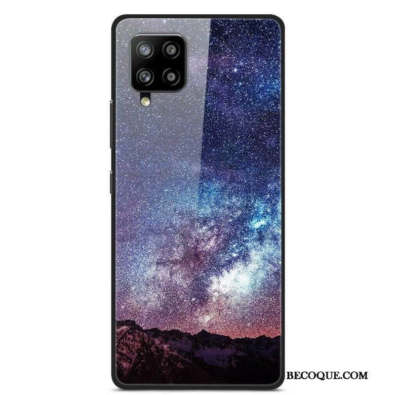 Case Samsung Galaxy A42 5G Lasi- Ja Silikoniplaneetat Tulessa