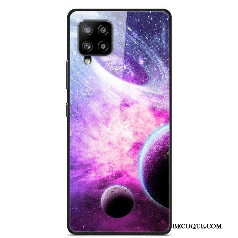 Case Samsung Galaxy A42 5G Lasi- Ja Silikoniplaneetat Tulessa