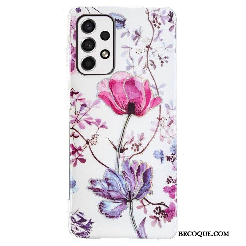 Case Samsung Galaxy A53 5G Marmoroidut Kukat