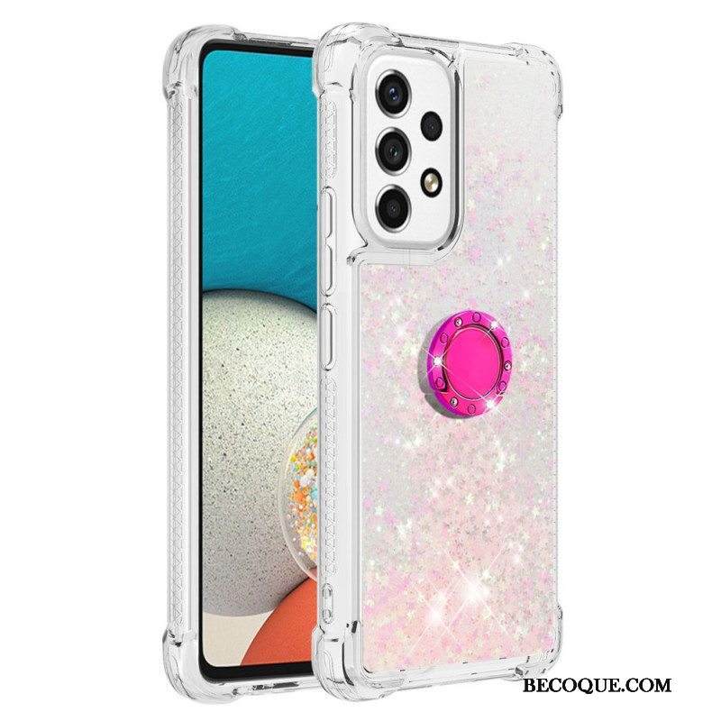 Case Samsung Galaxy A53 5G Paljetteja Rengastuella