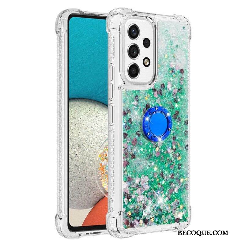 Case Samsung Galaxy A53 5G Paljetteja Rengastuella