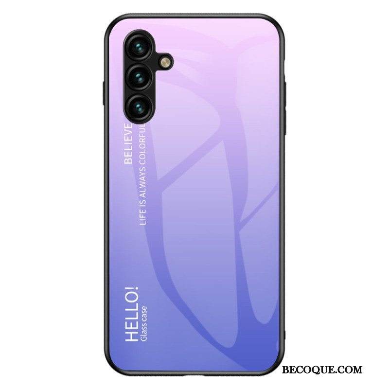 Case Samsung Galaxy A54 5G Karkaistu Lasi Hello