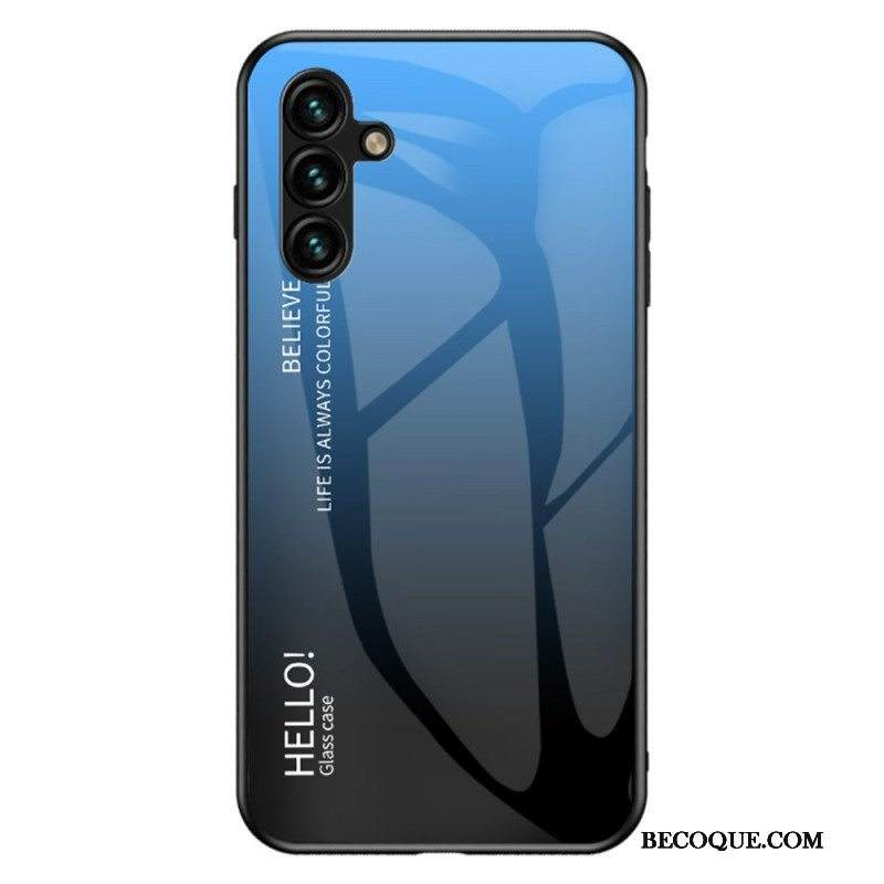 Case Samsung Galaxy A54 5G Karkaistu Lasi Hello