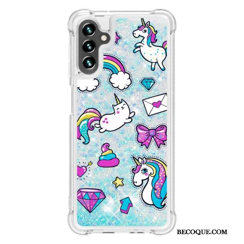 Case Samsung Galaxy A54 5G Kimaltelevat Yksisarviset