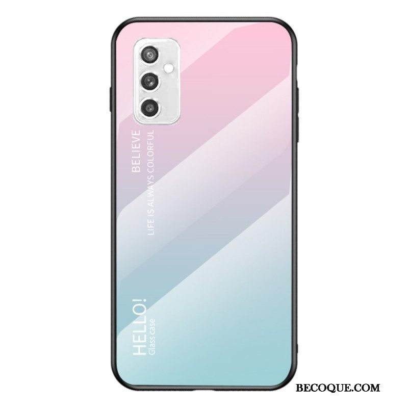 Case Samsung Galaxy M52 5G Karkaistu Lasi Hello