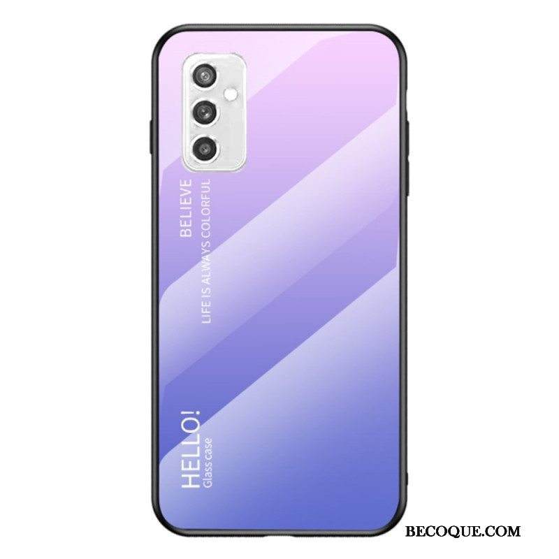 Case Samsung Galaxy M52 5G Karkaistu Lasi Hello