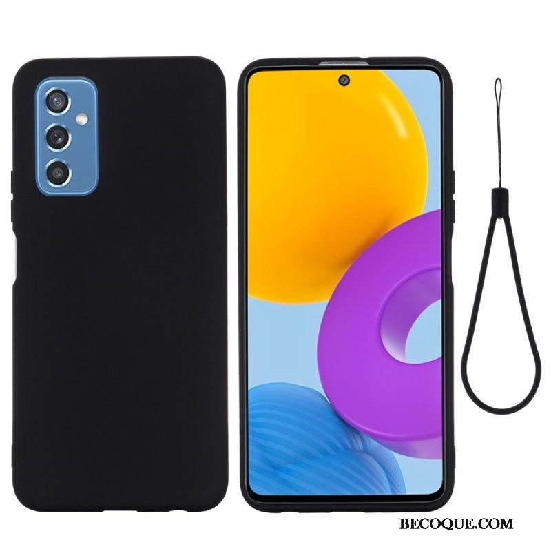 Case Samsung Galaxy M52 5G Suojaketju Kuori Strappy Nestemäinen Silikoni