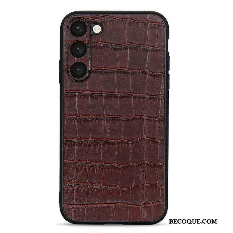 Case Samsung Galaxy S23 5G Aitoa Krokotiilityylistä Nahkaa