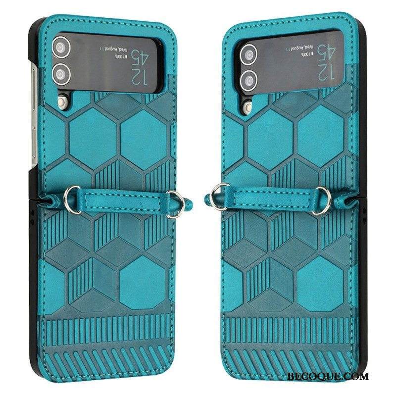 Case Samsung Galaxy Z Flip 4 Kotelot Flip Jalkapallopallon Suunnittelu