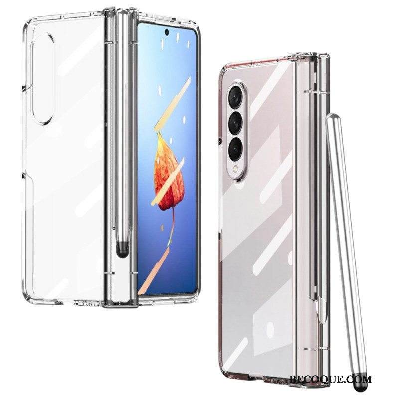 Case Samsung Galaxy Z Fold 4 Himmeä Kuori Kynällä