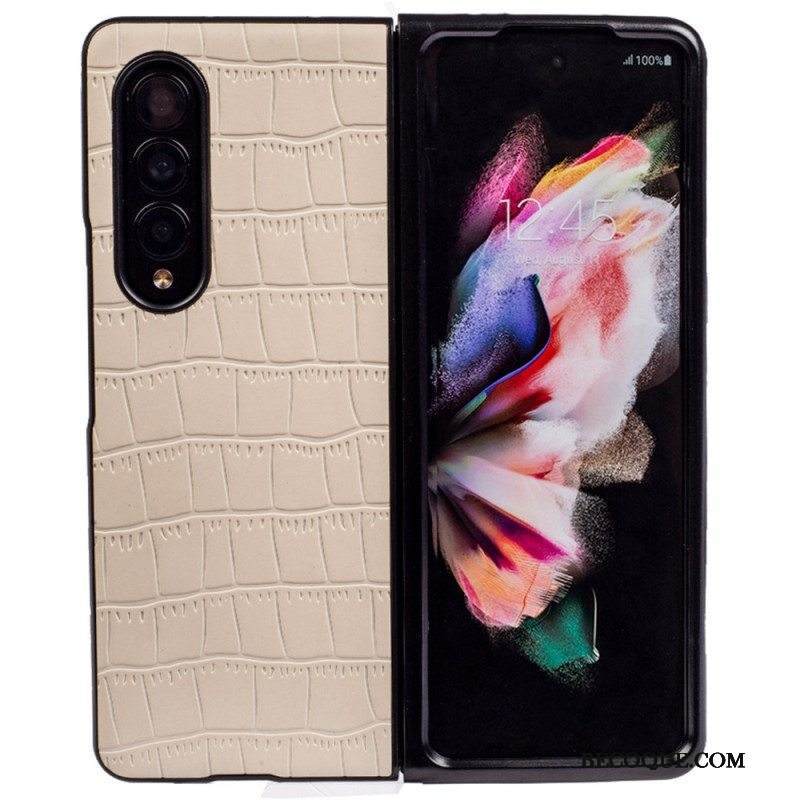 Case Samsung Galaxy Z Fold 4 Kohokuvioitu Krokotiili