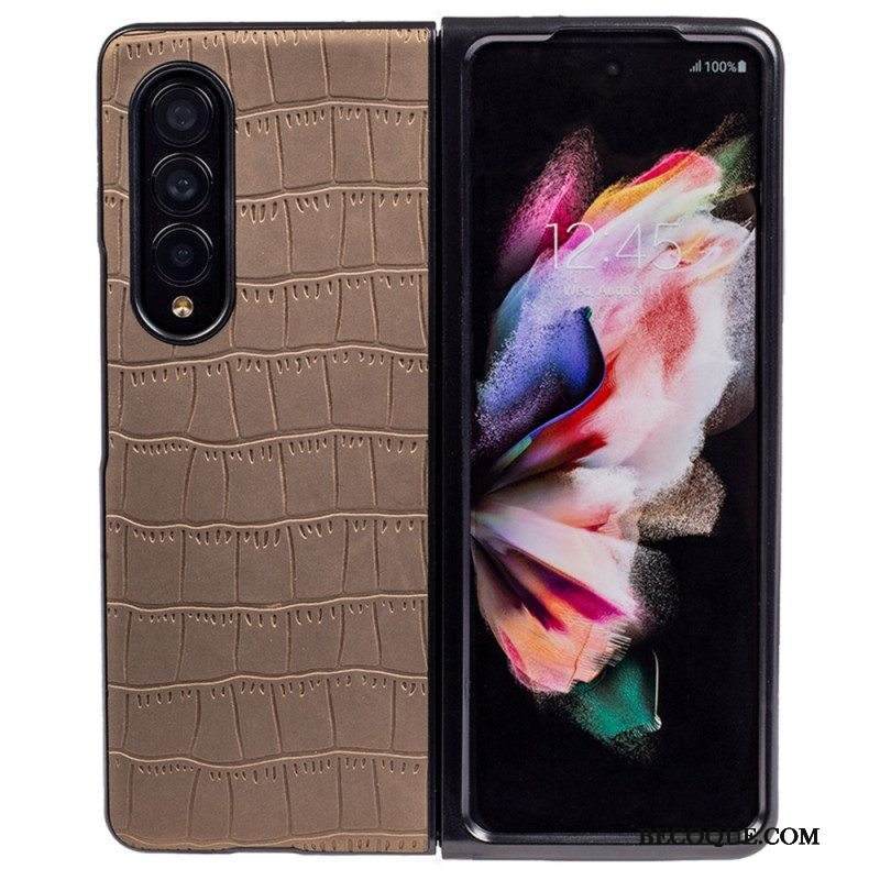 Case Samsung Galaxy Z Fold 4 Kohokuvioitu Krokotiili