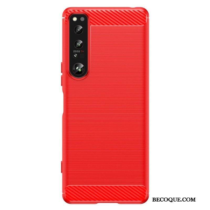 Case Sony Xperia 1 IV Harjattua Hiilikuitua