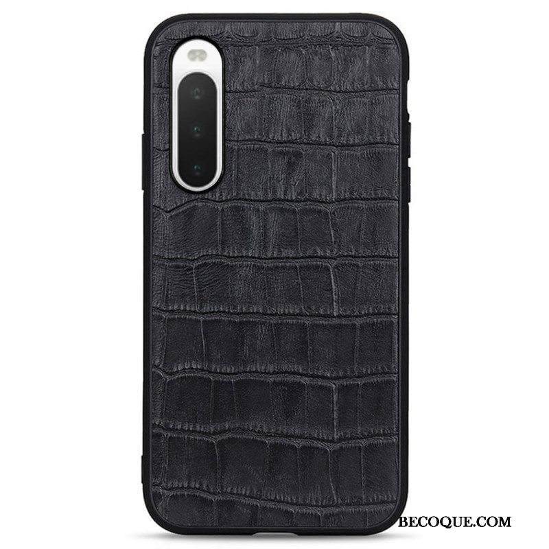 Case Sony Xperia 10 IV Aito Crocodile Texture -nahka