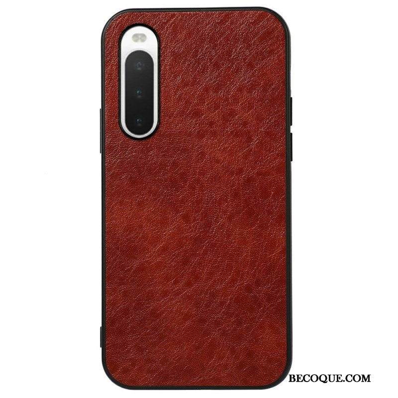 Case Sony Xperia 10 IV Nahkaefekti