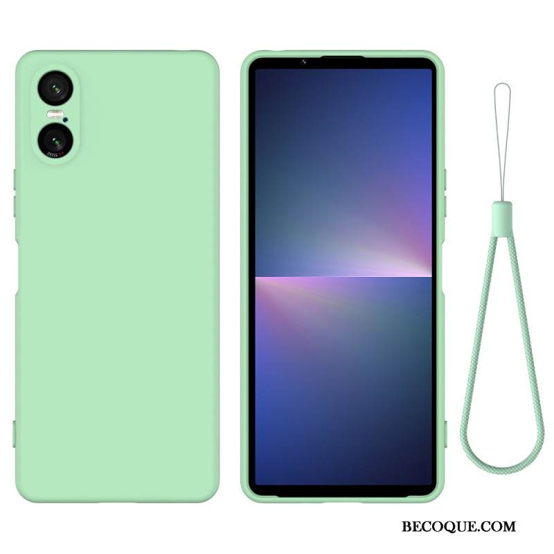 Case Sony Xperia 10 Vi Puhelinkuoret Nestemäinen Silikonihihna