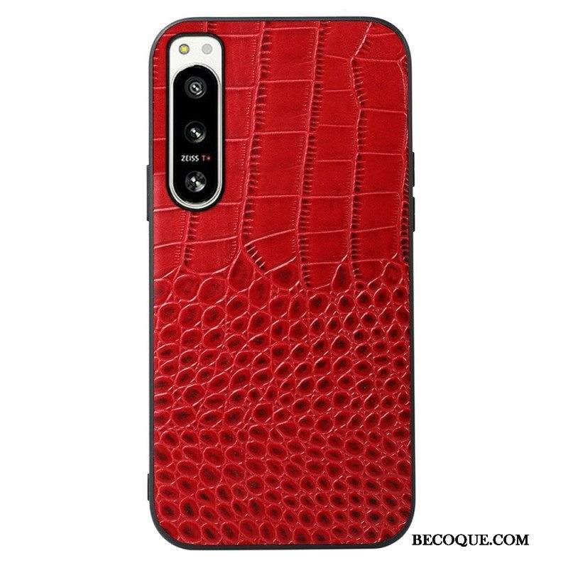 Case Sony Xperia 5 IV Aito Crocodile Texture -nahka