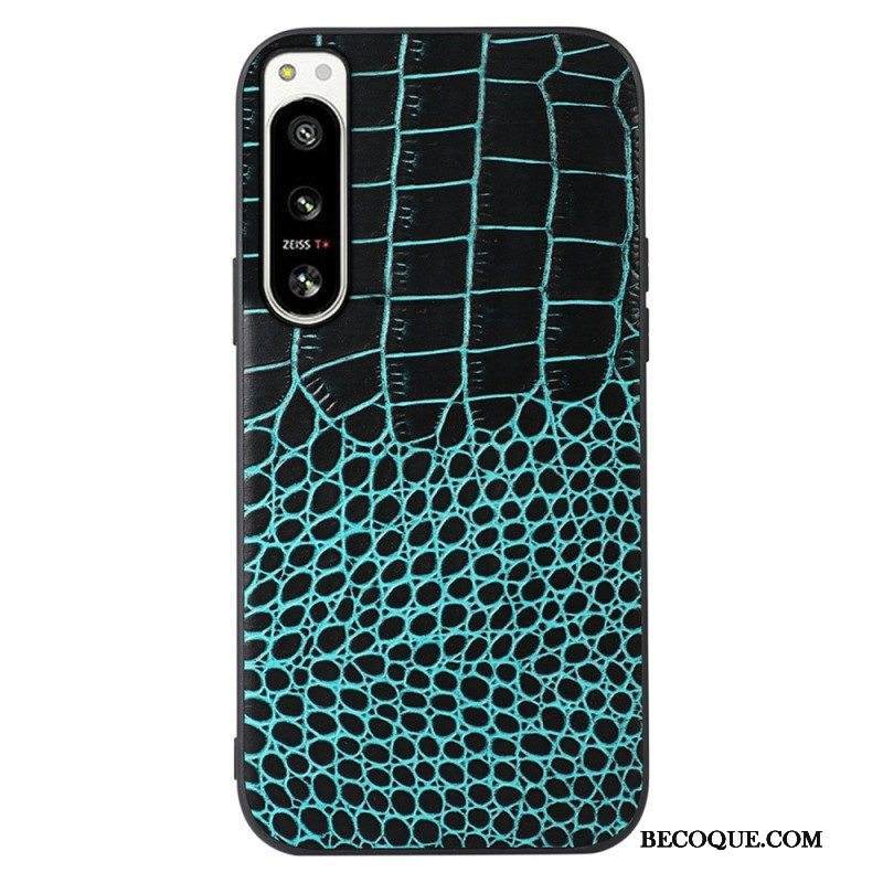 Case Sony Xperia 5 IV Aito Crocodile Texture -nahka