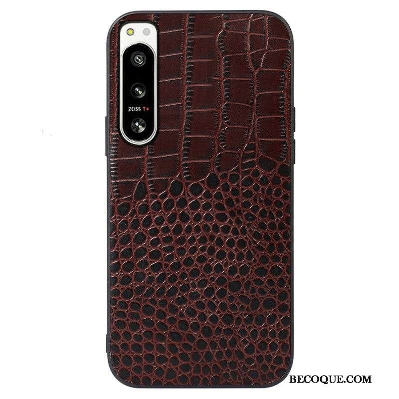 Case Sony Xperia 5 IV Aito Crocodile Texture -nahka