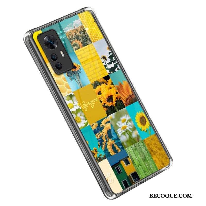 Case Xiaomi 12T / 12T Pro Auringonkukat