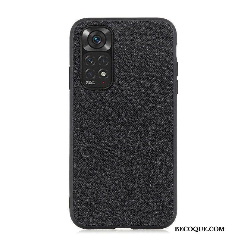 Case Xiaomi Redmi Note 11 / 11S Aitoa Teksturoitua Nahkaa