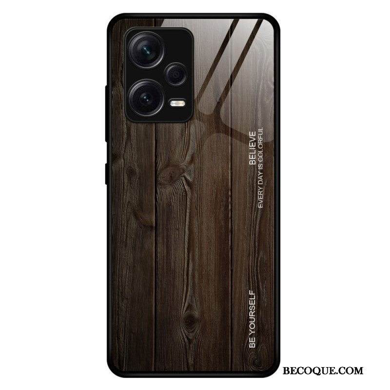 Case Xiaomi Redmi Note 12 Pro Plus Wood Design Karkaistu Lasi