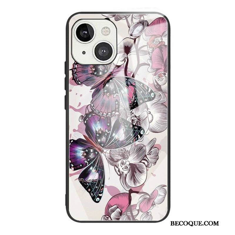 Case iPhone 13 Mini Butterflies Variation Karkaistu Lasi