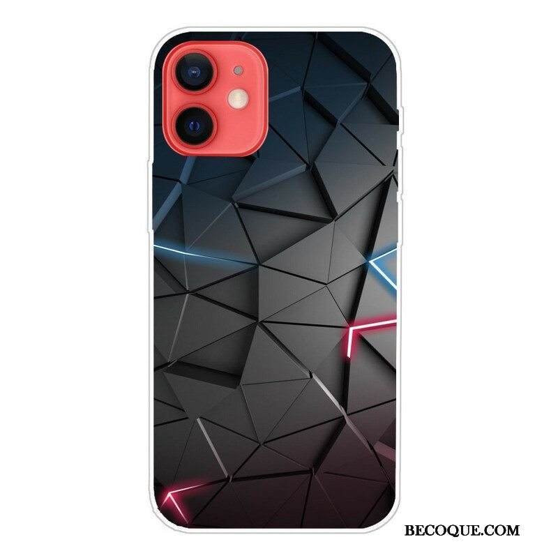 Case iPhone 13 Mini Joustava Geometria