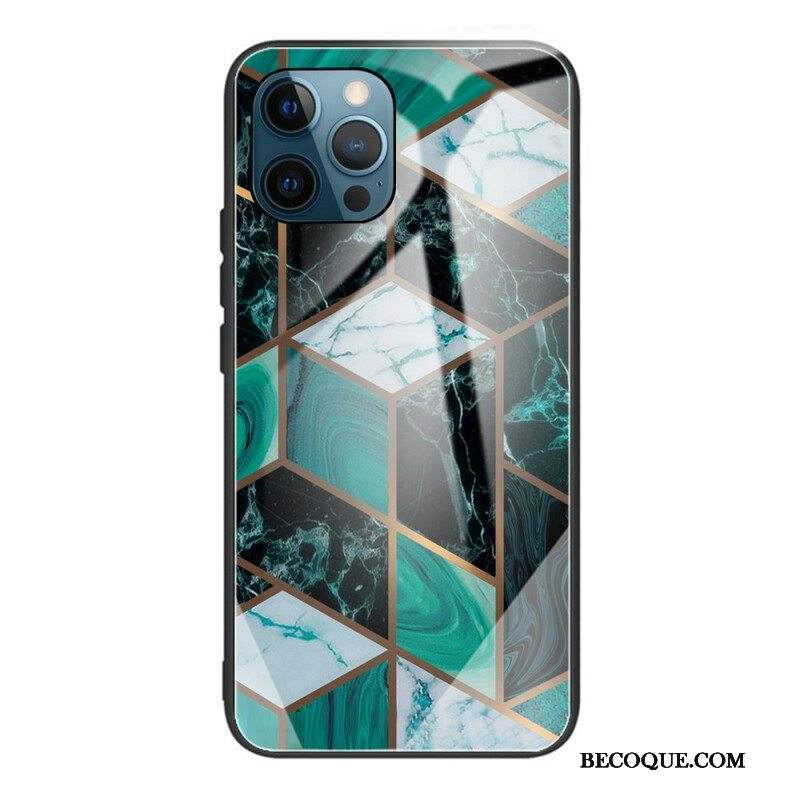 Case iPhone 13 Pro Geometria Marmori Karkaistu Lasi