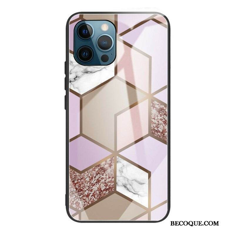 Case iPhone 13 Pro Geometria Marmori Karkaistu Lasi