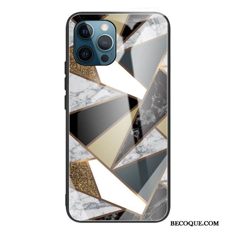 Case iPhone 13 Pro Geometria Marmori Karkaistu Lasi