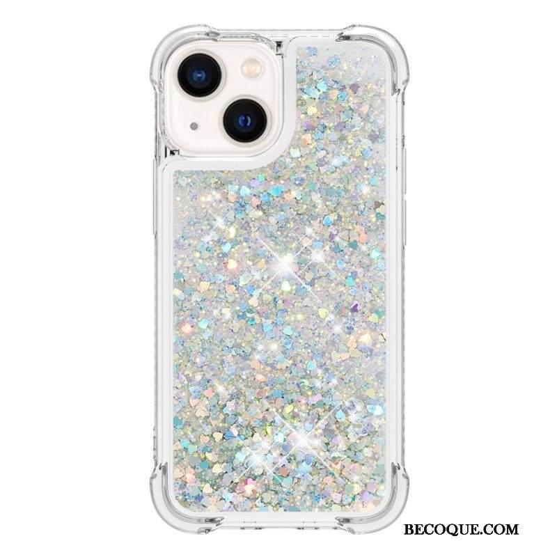 Case iPhone 15 Glitteriä