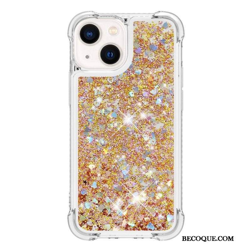 Case iPhone 15 Glitteriä