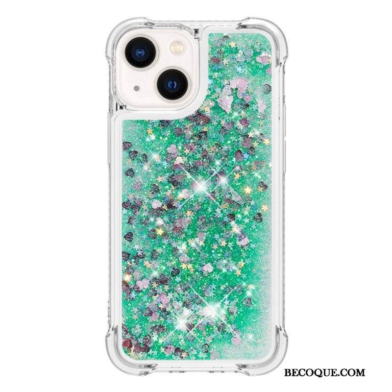 Case iPhone 15 Glitteriä