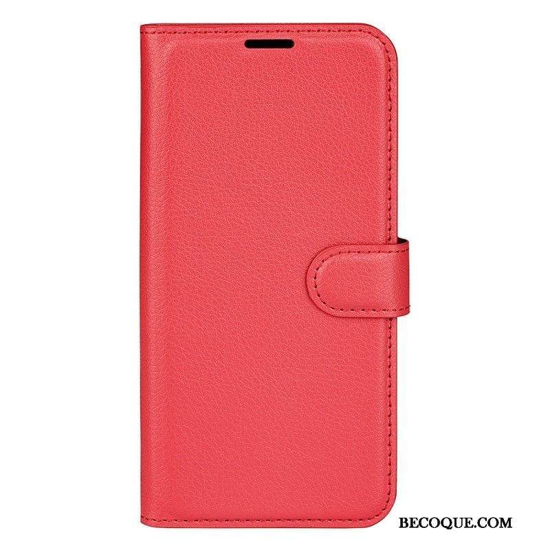 Flip Case Samsung Galaxy A14 / A14 5G Klassinen Keinonahka