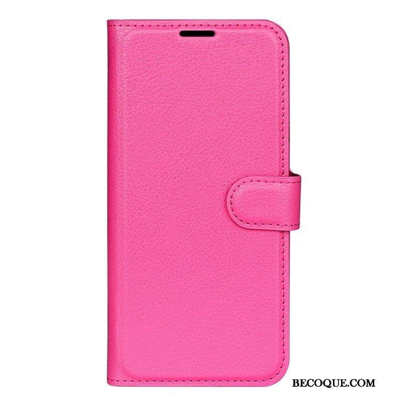 Flip Case Samsung Galaxy A14 / A14 5G Klassinen Keinonahka