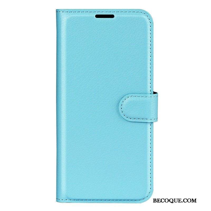 Flip Case Samsung Galaxy A14 / A14 5G Klassinen Keinonahka