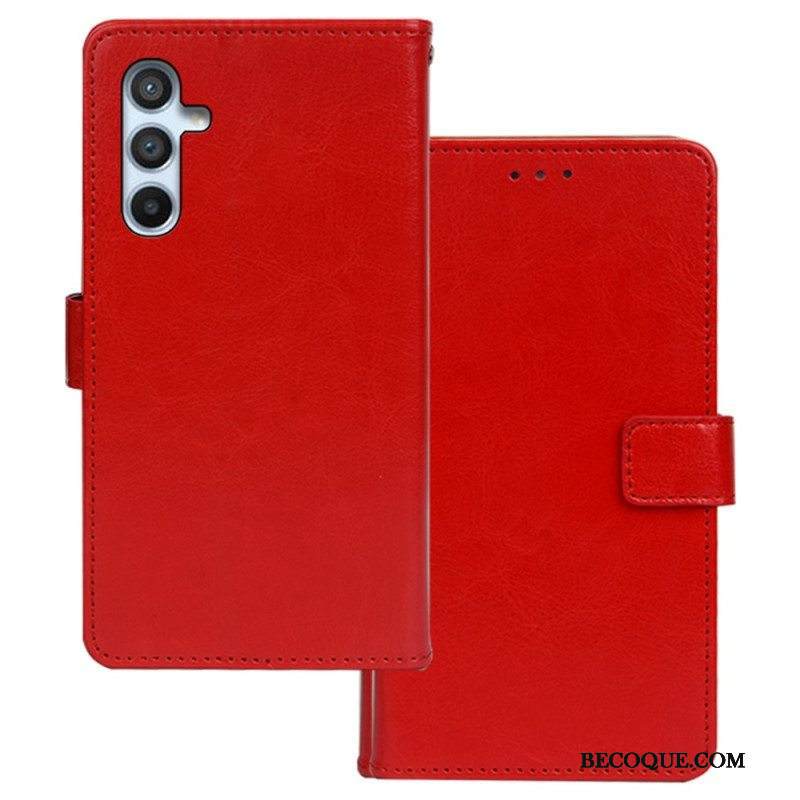 Flip Case Samsung Galaxy A54 5G Nahkajäljitelmä Idewei