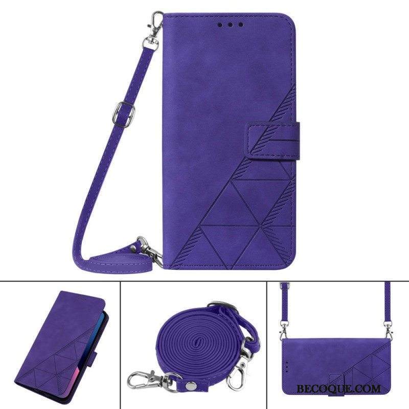 Flip Case Samsung Galaxy M53 5G Olkapään Kolmiot