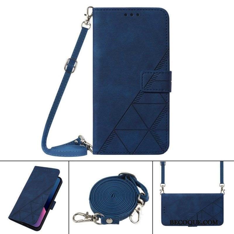 Flip Case Samsung Galaxy M53 5G Olkapään Kolmiot