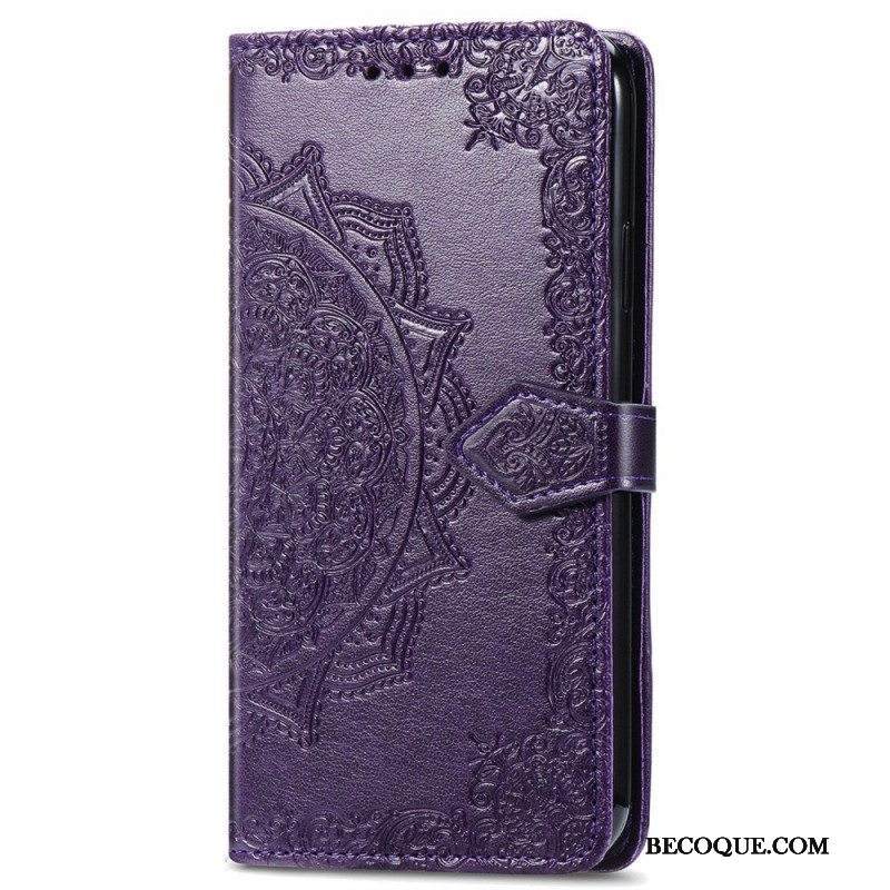 Flip Case Samsung Galaxy S22 Ultra 5G Mandala Keskiaika