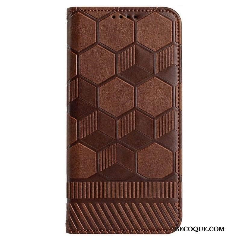 Flip Case Samsung Galaxy S23 5G Jalkapallon Kuvio