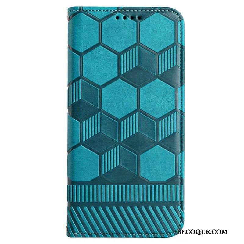 Flip Case Samsung Galaxy S23 5G Jalkapallon Kuvio