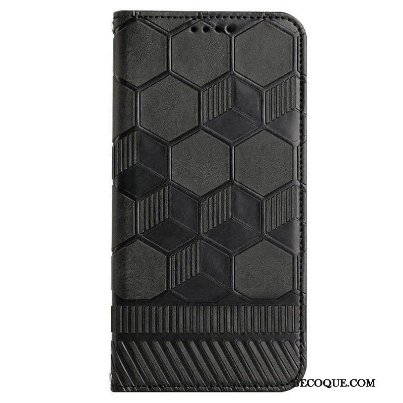 Flip Case Samsung Galaxy S23 5G Jalkapallon Kuvio