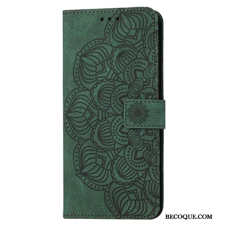 Flip Case Samsung Galaxy S23 Plus 5G Suojaketju Kuori Strappy Mandala