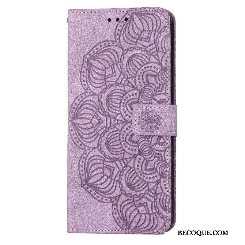 Flip Case Samsung Galaxy S23 Plus 5G Suojaketju Kuori Strappy Mandala