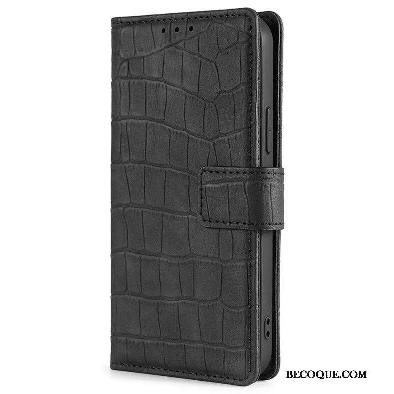 Flip Case Xiaomi 12T / 12T Pro Ihokosketuskrokotiili