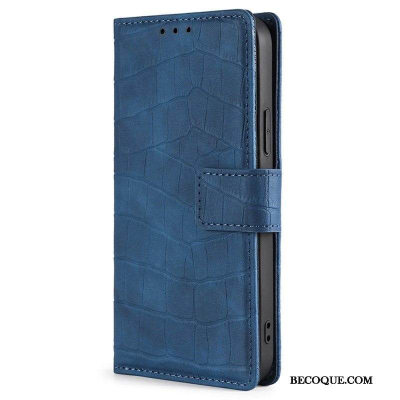 Flip Case Xiaomi 12T / 12T Pro Ihokosketuskrokotiili