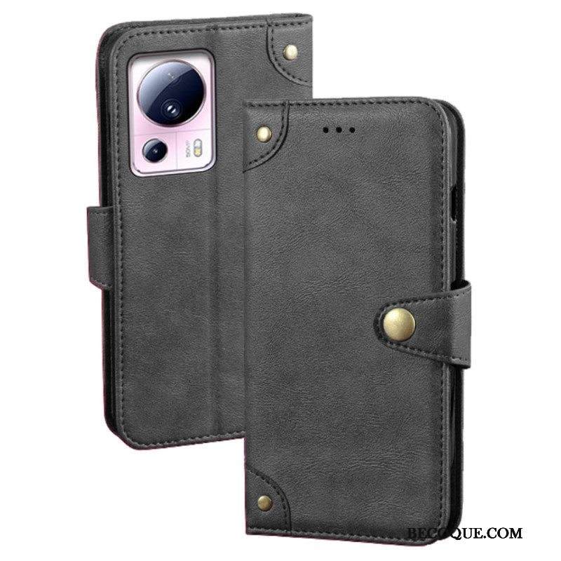 Flip Case Xiaomi 13 Lite Vintage Idewei